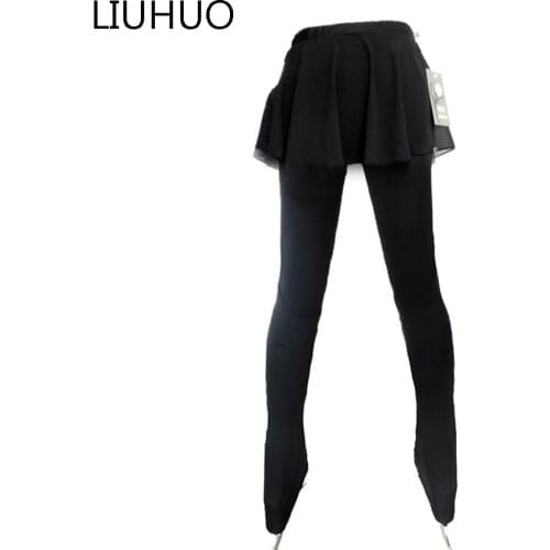 Figure Skating Hip padded Pants Girls Children Soft fleece Competition leggings Women Skiing ice skating Trousers for training