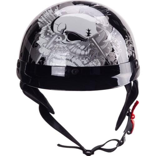 2020 Personality Bike Scooter Cruiser Half Face Motorcycle Helmet Casco Casque Retro DOT Certification Motorcycle Helmet