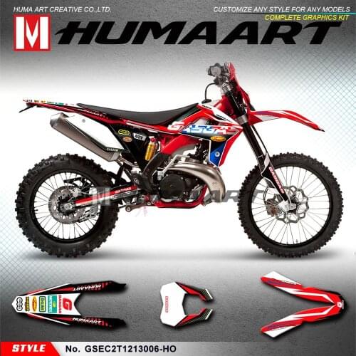 HUMAART Motorcycle Graphics Enduro Stickers Wrap Kit for Gas Gas EC 125 200 250 300 E Racing Guillaume REPLICA 2T 2012 2013