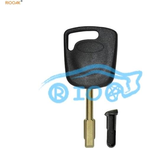 RIOOAK New 5PCS/Lot Best quality Transponder Key Shell Case blank With Plug Fob for Ford No Logo
