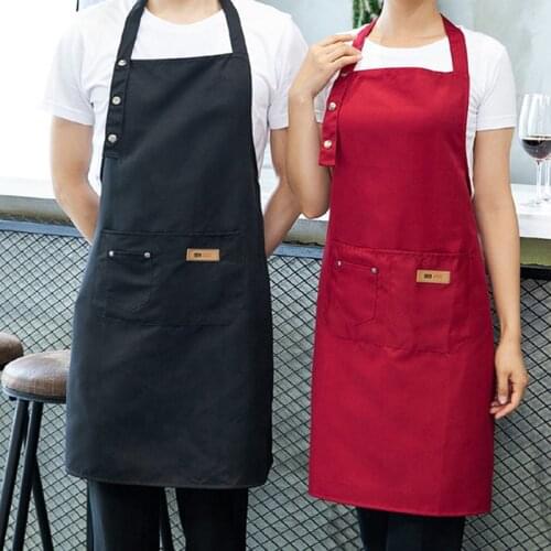 Pure Color Cooking Kitchen Apron For Woman Men Chef Waiter Cafe Shop BBQ Hairdresser Aprons Bibs Kitchen Accessory Dropshipping
