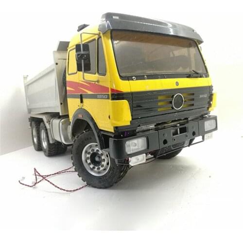 Front Bumper with LED Lamp for TAMIYA 56301 56305 Benz 1838 RC Truck Tractor Trailer Upgrade Parts Accessories