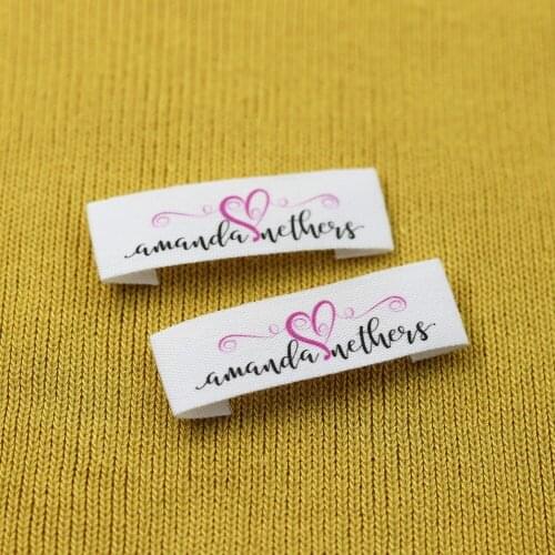 Custom Sewing Labels, Custom Clothing Tags, Name Tags, Handmade labels (FR387)