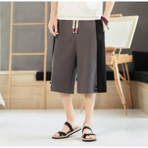 Casual Shorts Men Japan Fashion Harajuku Style Mens Shorts 2020 Summer Patchwork Streetwear Short Pants Male Large Size M-5XL