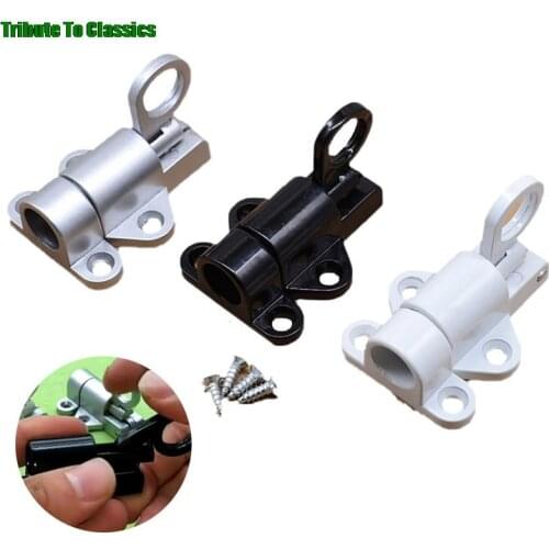 High Quality Aluminum Alloy Door Latch Lock Window Gate Security Pull Ring Spring Bounce Home