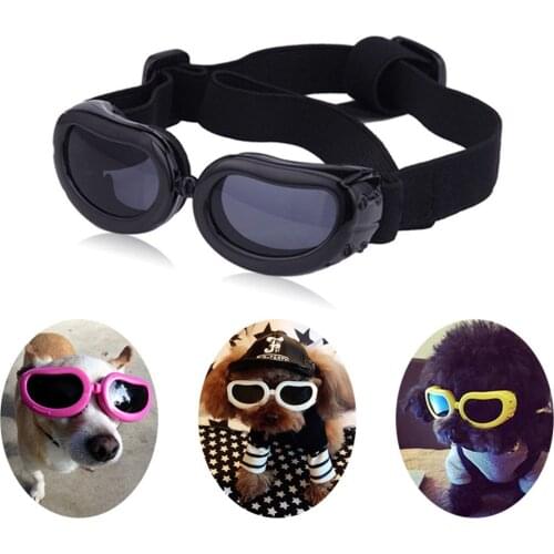Pet Supplies Adjustable Pet Dog Goggles Sunglasses Anti-UV Sunglasses Eye Wear Protection Goggles For Small Medium Large Dog Cat