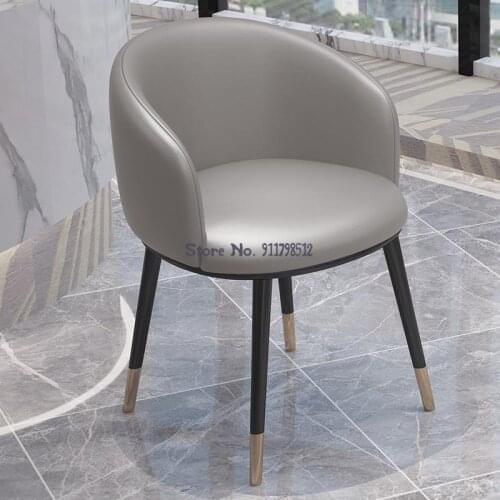 Light luxury chair modern minimalist desk chair creative net red computer makeup stool backrest home adult dining chair