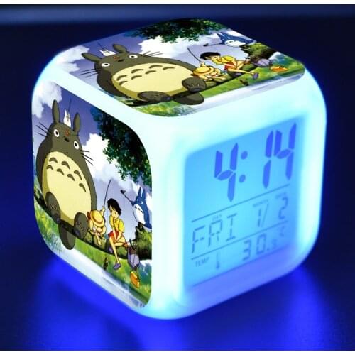 LED Alarm Clock Cartoon Digital Alarm Clock Kids Toys Wake Up Light Led Clock Reloj Despertador Table Reveil Desk Wekker