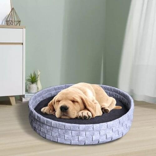 Dog Supplies Felt Pet Kennel Nordic Style Indoor Kennel Removable and Washable Pet Mat Foldable Cat Bed