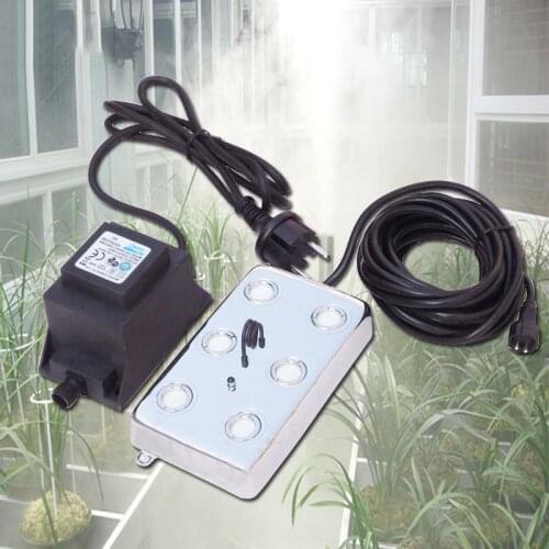 6 Head Ultrasonic Greenhouse cultivation Mist Maker Fogger Nebulizer Air Humidifier Ultrasonic Vaporizer Diffuser