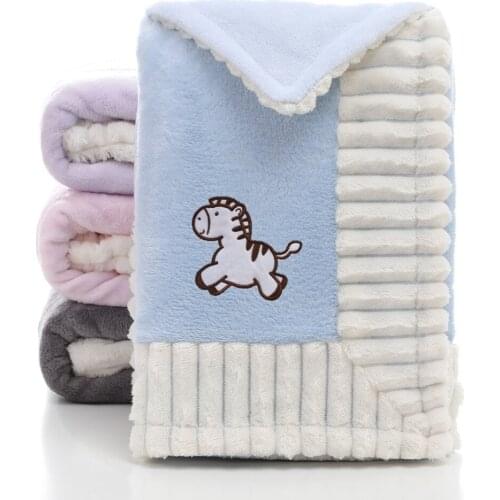 High Quality Baby Blanket Infantil Supersoft Thermal Fleece Cobertor Swaddle Nap Receiving Stroller Wrap Newborn Baby Bedding