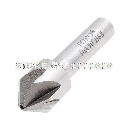10mm Shank 16mm Cutting Diameter HSS Chamfer Milling Cutter Bit