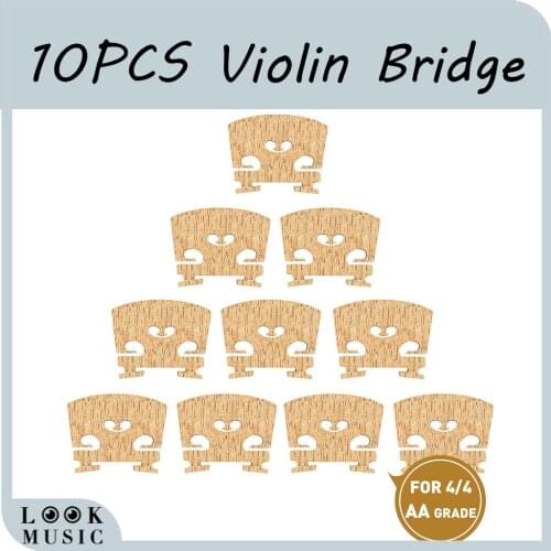 10pcs Violin Bridge AA Grade Maple Wood Regular Acoustic Violin Bridge For 4/4 Violin Use