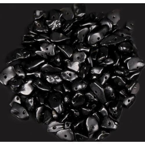 16 Inches Natural Irregular Black Agates Onyx Stone Chips Gravel Beads For Jewelry Making DIY Bracelet Necklace Accessorie