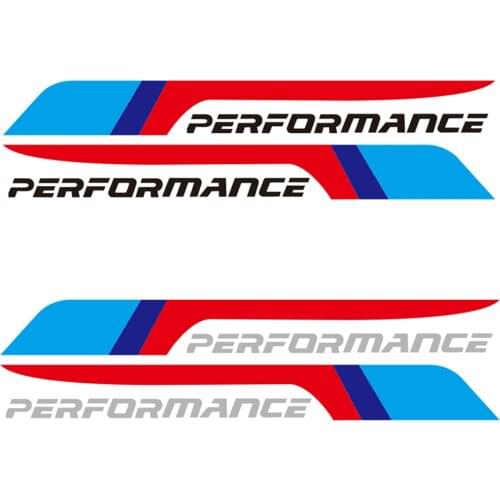 2PCS M Power Performance Logo Car Body Decal Side Door Sticker For BMW F10 F20 F30 E90 E46 E36 G30 X3 X5 X6 M3 M4 M5