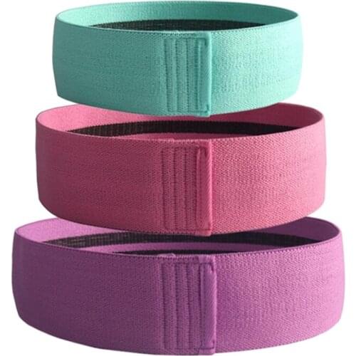 3 Pcs Fabric Resistance Bands Booty Band Gym Equipment Workout Elastic Rubber Band for Yoga Sports Fitness Hip Training