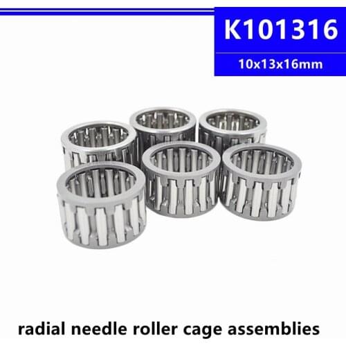50pcs/100pcs K10x13x16 10*13*16mm Radial Needle Roller Cage Assemblies K101316 10x13x16mm needle retainer component bearing