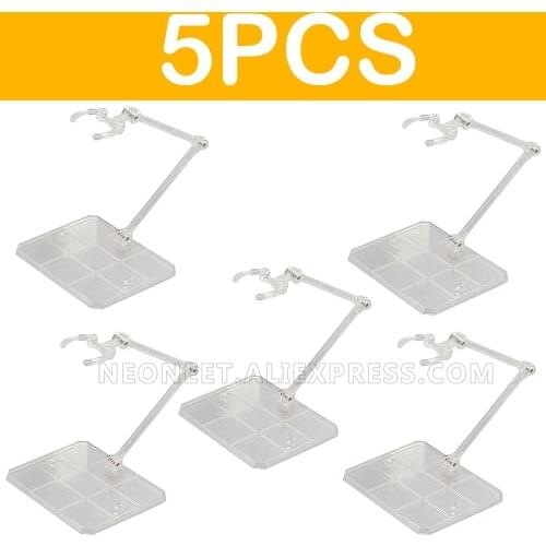 5X Clear Action Figure Houder Display Stand Base Voor Hg 1/144 Cinema Game Model Speelgoed Verbeteren Intelligentie Kinderen