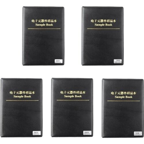 Artudatech 0201 0805 1206 0402 0603 1% SMD Chip Resistor 170values + Capacitor Sample Book