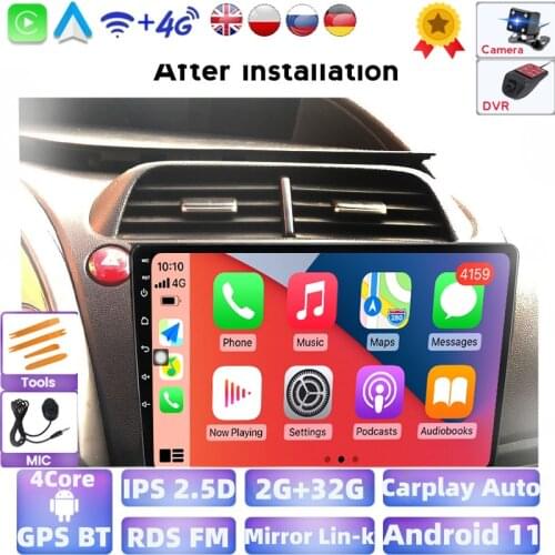 32GB Rom Car Radio Stereo Receiver For Honda Civic Hatchback 2006 - 2011 Android 11 Multimedia GPS Navigation Carplay Head Unit