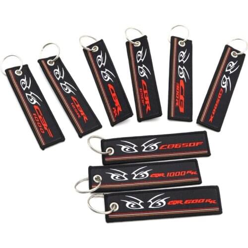For Honda Motorcycle Key Pendant CBRRR CBR125R CB300R CB650F CBR600RR CB500X CBR1000RR CBR650F CBF1000 Key Chain Buckle Key Ring