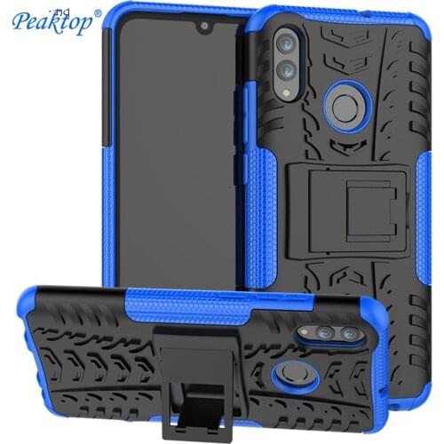 For Huawei Honor 10 Lite Cover ShockProof TPU PC Phone Stand Case For Huawei P Smart 2019 POT-LX1 POT-LX3 armor Phone Protection