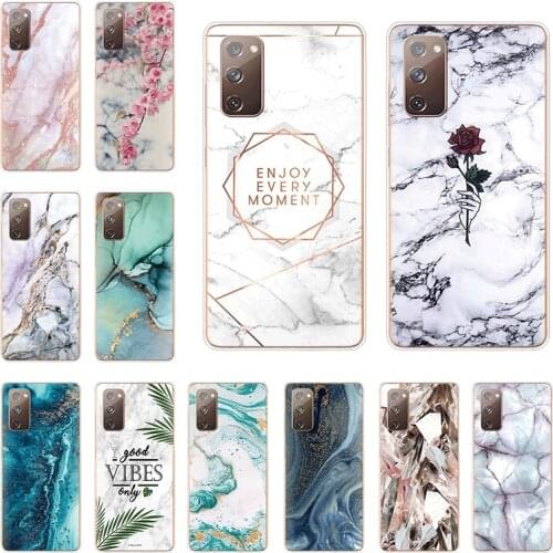 For Samsung Galaxy S20 FE Fan Edition Case S20 FE Lite Bumper Silicone TPU Soft Phone Cover For Samsung S20 Plus Cases Flower