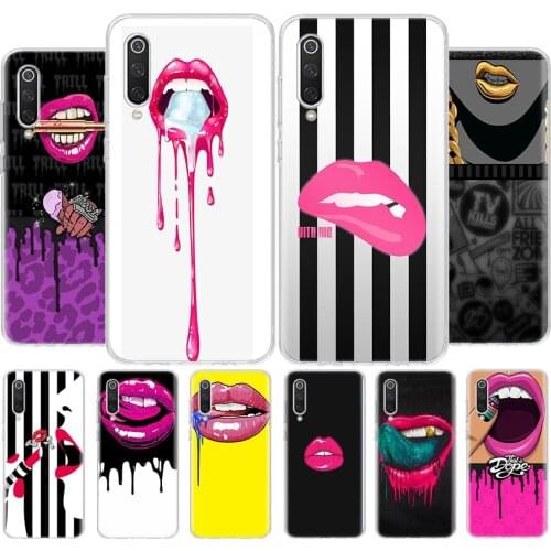 About Ice Melted Lips Sexy Phone Case For Xiaomi MI 8 9 10 5X 6X A1 A2 A3 CC9E 9T NOTE10 Pro Lite Cover Coque soft Silicone TPU