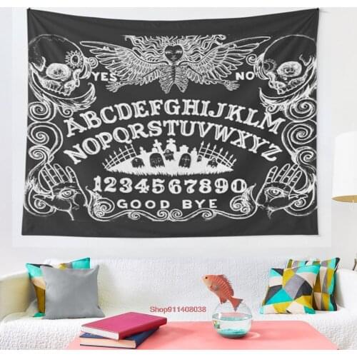 Black witch board tapestry bedroom home decoration New Year party large size Tapestry Wall Tapestry Bohemian decorative