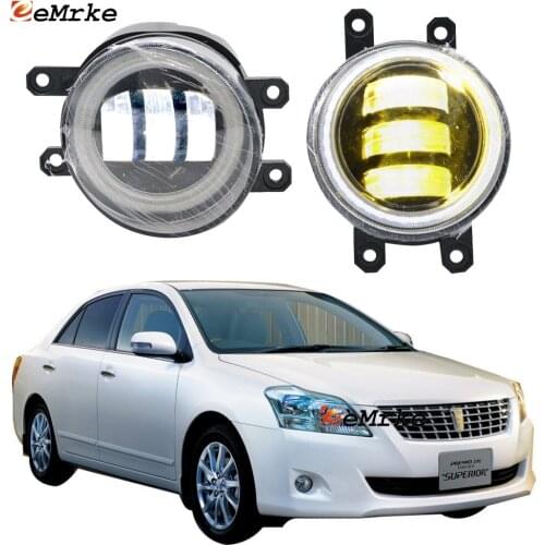 2-Pcs LED Angel Eye DRL Daylight for Toyota Premio T26 NZT260/ZRT260/ZRT261 '07-'10 Anti Fog Lights Low Beam Car Accessories