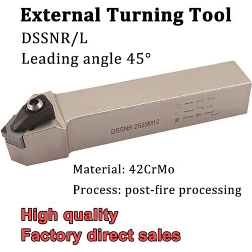 DSSNR2020K12 DSSNR 2525M12 DSSNL External Turning Tool Holder CNC Lathe Cutter Tools For Carbide Inserts SNMG 120404 120408