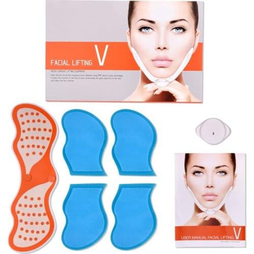 EMS Slimming Face Lifting Jaw Exerciser TENS Electrotherapy Electronic Pulse Massager Reduce Double Chin V Face