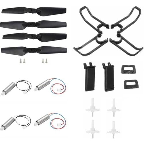 JY019 O019 E58 RC Drone Quadcopter Spare Parts Crash Pack Kits Propeller Blade Set With Clip Motor Gear Props Guard Parts