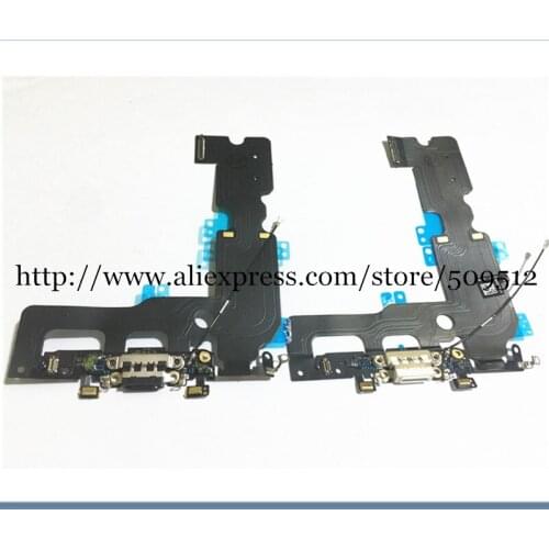 10pcs A quality USB Charging Charger Port Dock Connector Flex Cable For iPhone 7 plus 5.5" Audio Microphone Flex fast ship