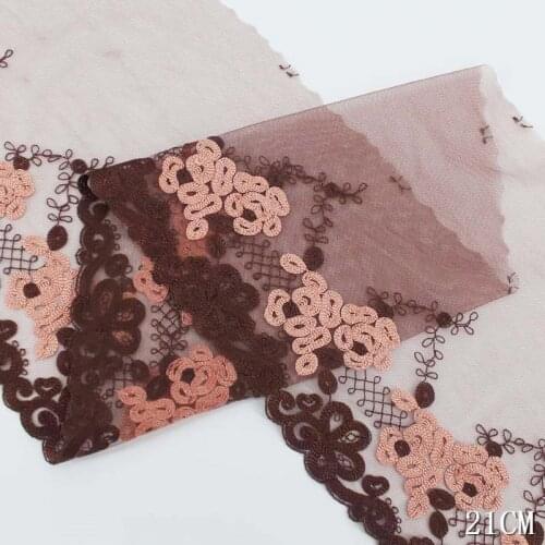 31Yards Khaki Mesh Lace Trim Underwear Bra Trimmings DIY Craft Sewing Lace Fabrics Lingerie Bra Underwear Dress Making Materials