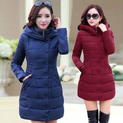 Cheap wholesale 2018 new winter Hot selling womens Vogue casual warm jacket female bisic coats L254