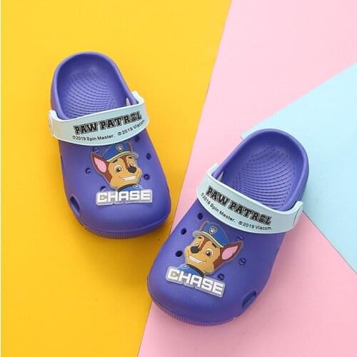 Paw Patrol Summer Slippers Kids Indoor Non-slip Shoes Boys Girls Home Shoes Chase Skye Sandals Anime Figure Slipper For Children