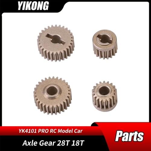 Axle Gear 28T 18T 13031 RC Car Parts 1/10 YIKONG YK YK4101PRO Remote Control Crawler Model Cars Original Accessories