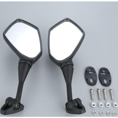 Motorcycle Rearview Mirrors Black For Honda CBR900 CBR600RR CBR1000RR CBR600 CBR400 NSR250 HYOSUNG