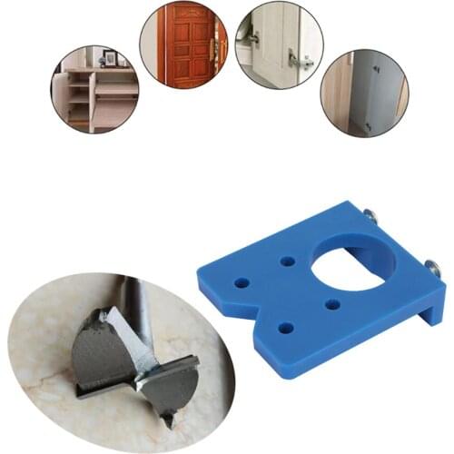 35mm DIY Locator Accurate Wood Mounting Hinge Drilling Jig Guide Door Hole Saw Opener Concealed Cabinet Accessories Tool