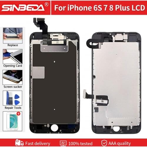 Original Quality Full Set Assembly LCD For iPhone 6 6S 7 8 Plus LCD Display With 3D Force TestTouch Screen Digitizer Replacement