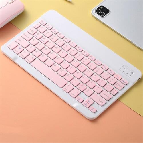 Portable Mini Wireless Bluetooth Slim 10 inch Keyboard for Tablet PC Desktop Fits Ipads