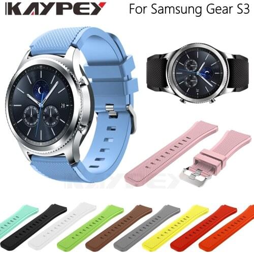 Sport Soft Silicone Watch Strap For Samsung Gear S3 Classic Frontier Band Replacement Bracelet 22mm Strap for Samsung Gear S3