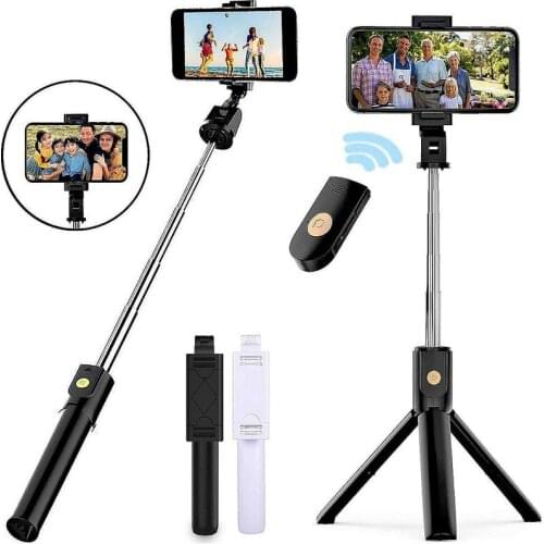 Telescopic Selfie Stick bluetooth Tripod Monopod Phone Holder For iPhone For Samsung