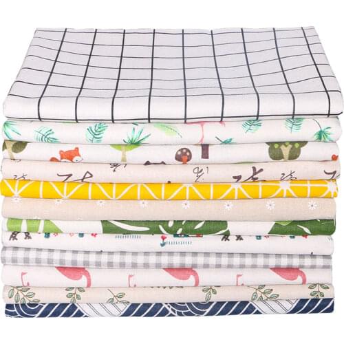 Linen cotton fabric for DIY table cloth and hometextile fabric