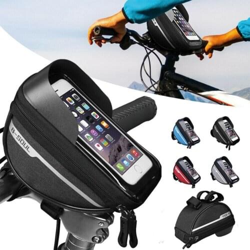 Bike Phone Mount Bag Bike Bag Phone Holder Bicycle Bag with TPU Touchscreen Compatible with Phone