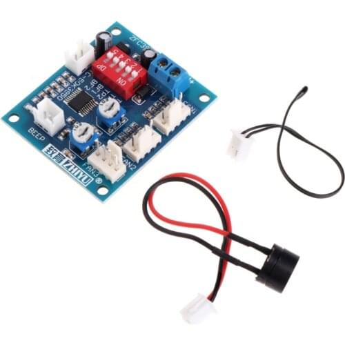 P82C 12V CPU Fan Temperature Control PWM Speed Controller Module Alarm Buzzer Sensor