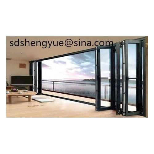 Exterior Aluminum glass doors soundproof Bi-fold Door