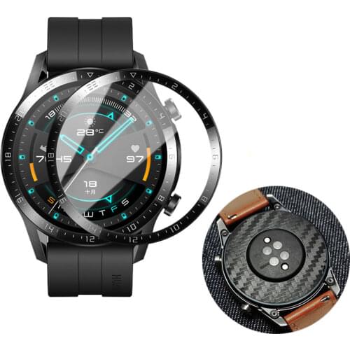 For Huawei GT Watch Film Tempered Film For Huawei GT2E Full-Screen Round Protective Film For Honor watch 2 Smart Watch Back Film