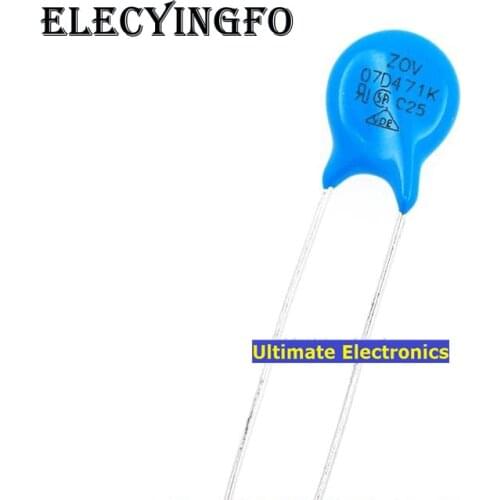100pcs Varistors 07D471K 7D471K 470V Metal voltage dependent resistor